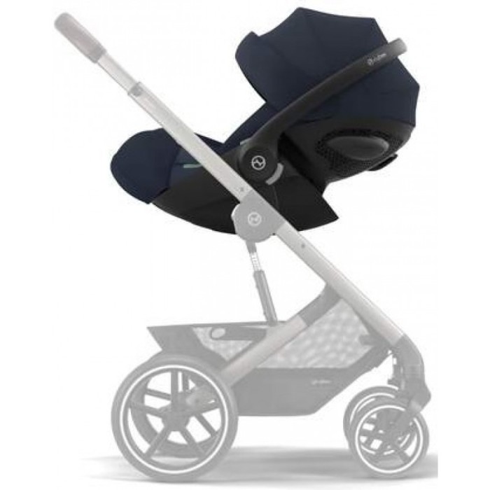 Коляска Cybex Balios S Lux 3 в 1 Stone Grey люлька Ocean Blue автокрісло Cloud G plus Ocean Blue