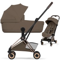 Cybex Coya Style Coconut Brown шасі Rose Gold коляска 2 в 1