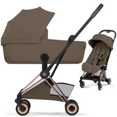 Cybex Coya Style Coconut Brown шасі Rose Gold коляска 2 в 1