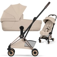 Cybex Coya Style Cozy Beige шасі Rose Gold коляска 2 в 1
