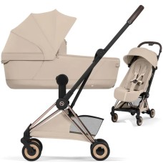 Cybex Coya Style Cozy Beige шасі Rose Gold коляска 2 в 1