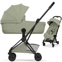 Cybex Coya Style Sage Green chassis Matt Black stroller 2 in 1