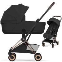 Cybex Coya Style Sepia Black шасі Rose Gold коляска 2 в 1