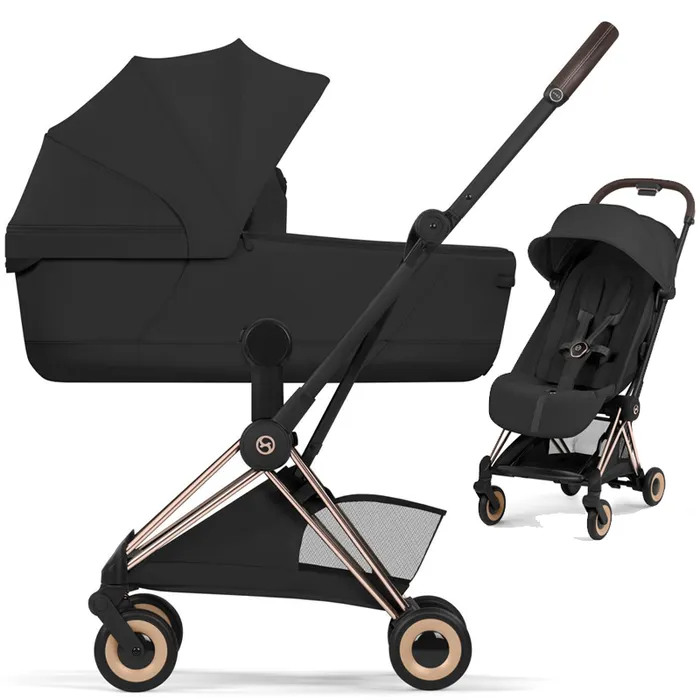 Cybex Coya Style Sepia Black шасі Rose Gold коляска 2 в 1