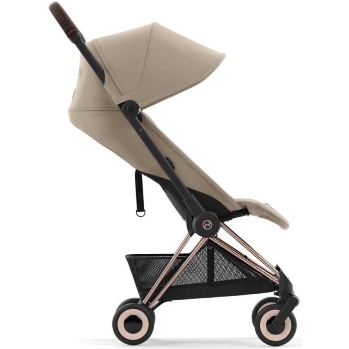 Cybex Coya Cozy Beige frame rosegold stroller