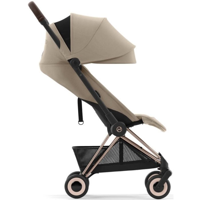 Cybex Coya Cozy Beige frame rosegold stroller
