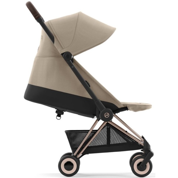 Cybex Coya Cozy Beige frame rosegold stroller
