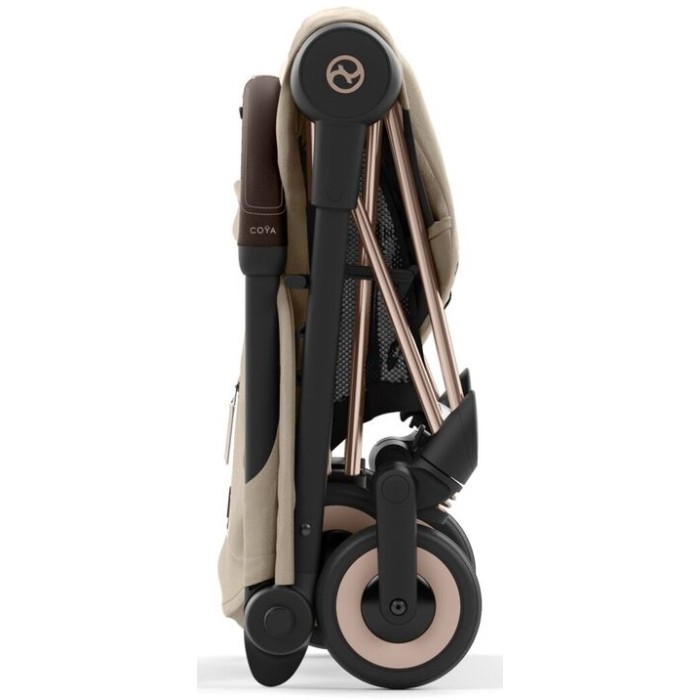 Cybex Coya Cozy Beige frame rosegold stroller