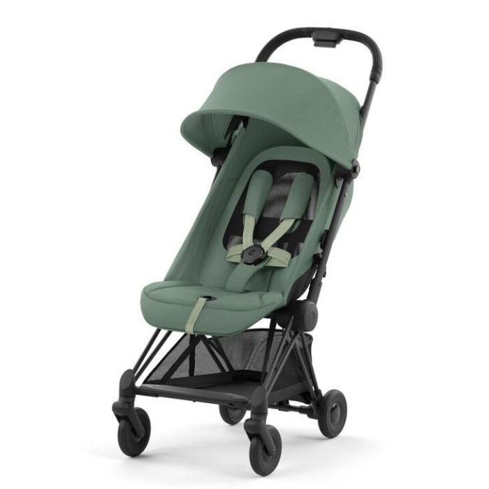Cybex Coya Leaf Green frame matt black stroller