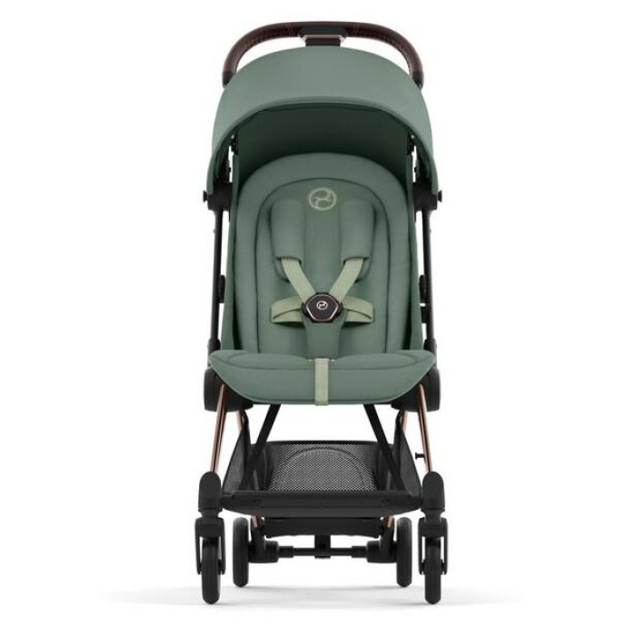 Cybex Coya Leaf Green frame rosegold stroller