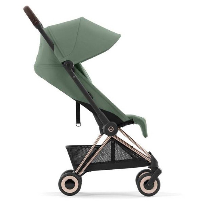 Cybex Coya Leaf Green frame rosegold stroller