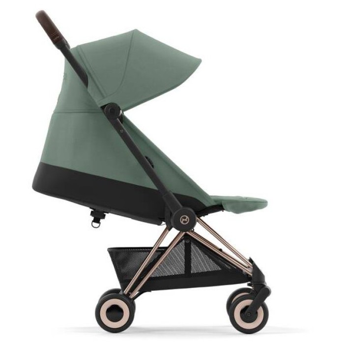 Cybex Coya Leaf Green frame rosegold stroller