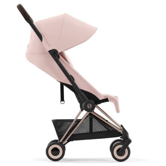Cybex Coya Peach Pink frame rosegold stroller