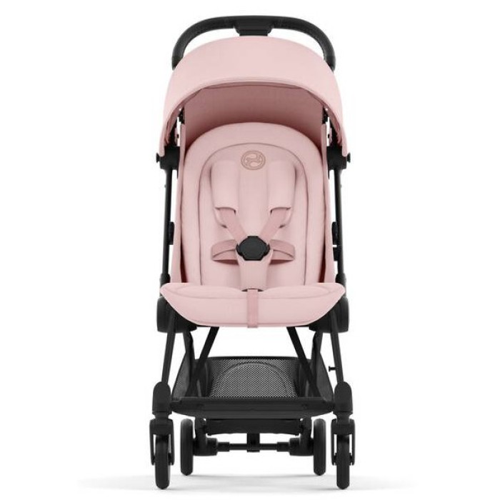 Cybex Coya Peach Pink frame matt black stroller