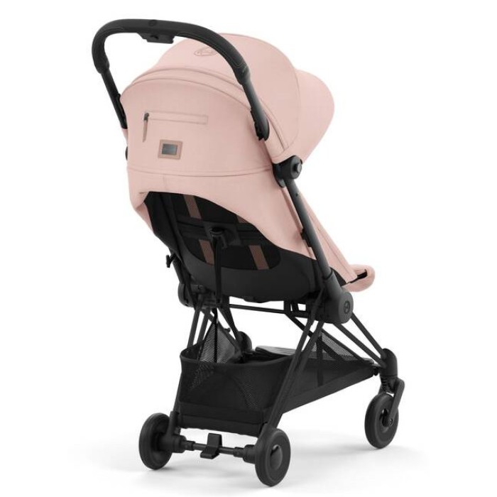 Cybex Coya Peach Pink frame matt black stroller
