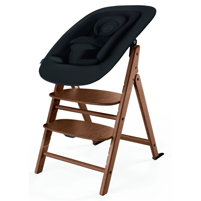Cybex Click & Fold all natural dark стільчик для годування 4 в 1