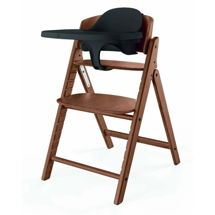 Cybex Click & Fold all natural dark стільчик для годування 4 в 1