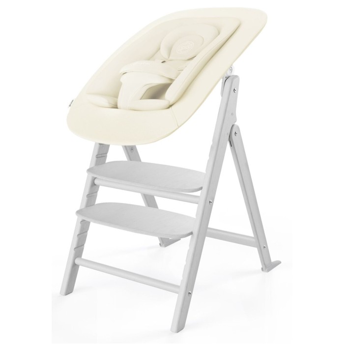 Cybex Click & Fold all white high chair 4 in 1