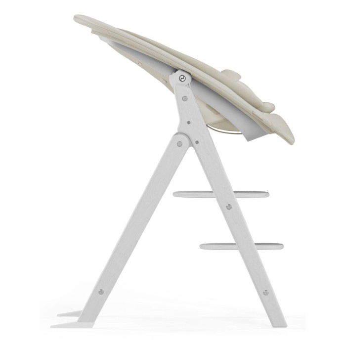 Cybex Click & Fold all white high chair 4 in 1