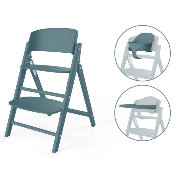 Cybex Click & Fold stone blue high chair 3 in 1
