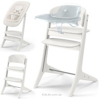 Cybex Lemo Platinum White Wood high chair 4 in 1