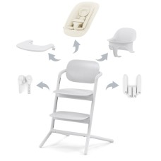 Cybex Lemo all white стільчик для годування 4 в 1