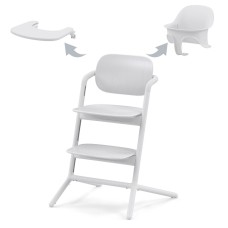 Cybex Lemo all white high chair 3 in 1