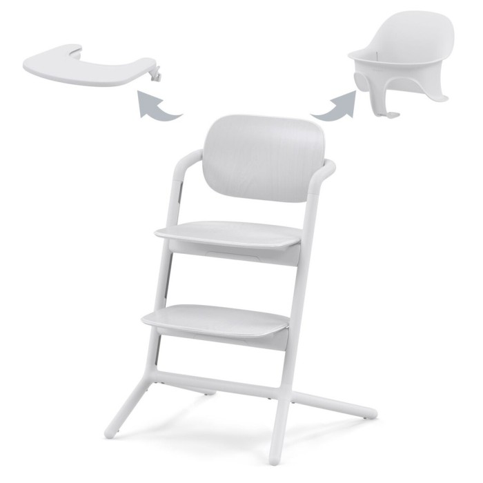 Cybex Lemo all white high chair 3 in 1