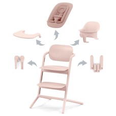 Cybex Lemo pearl pink high chair 4 in 1