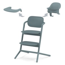 Cybex Lemo stone blue high chair 3 in 1