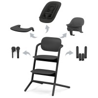 Cybex Lemo stunning black high chair 4 in 1