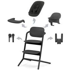 Cybex Lemo stunning black стільчик для годування 4 в 1