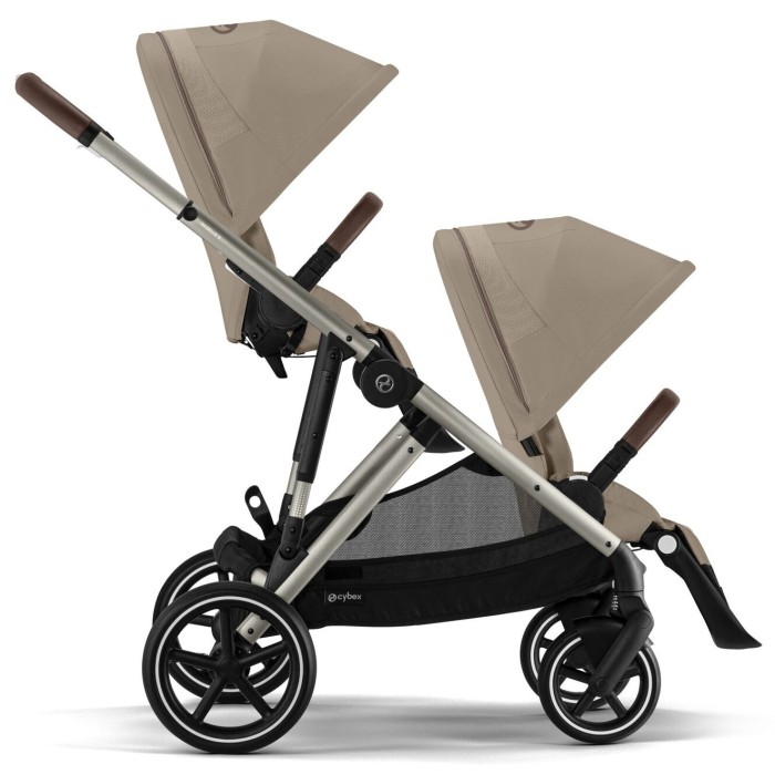 Cybex Gazelle S Almond Beige stroller for twins