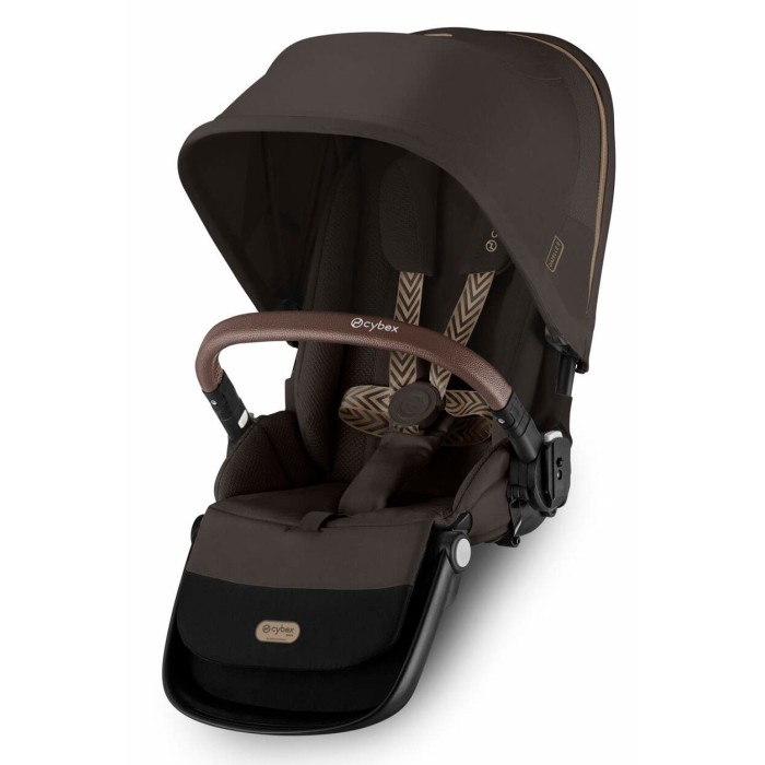 Cybex Gazelle S 2 in 1 Chocolate Brown stroller for twins