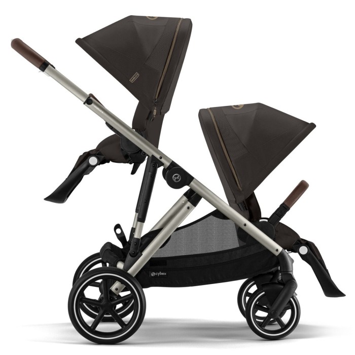 Cybex Gazelle S 2 in 1 Chocolate Brown stroller for twins
