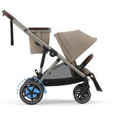 Stroller Cybex e-Gazelle S Almond Beige with electric drive