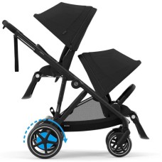 Коляска для двійні Cybex e-Gazelle S Moon Black з електроприводом