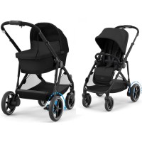 Stroller Cybex e-Gazelle S 2 in 1 Moon black with electric drive