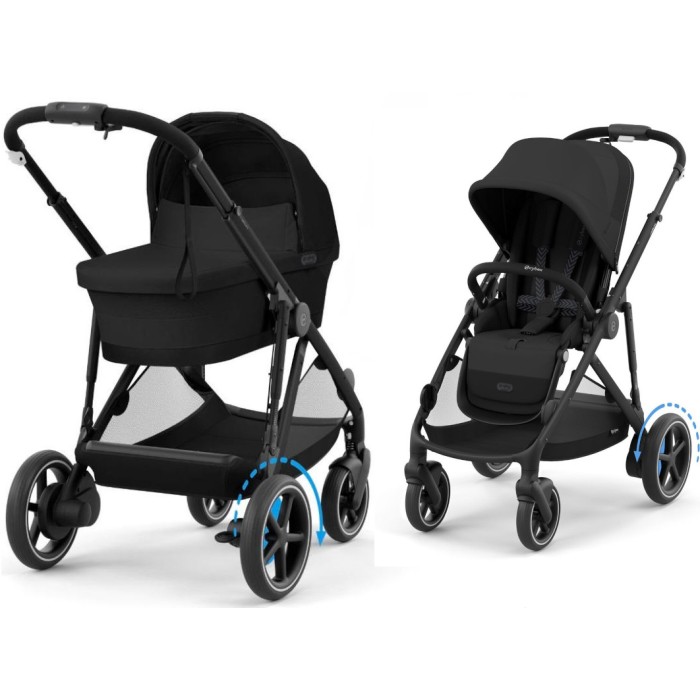 Коляска Cybex e-Gazelle S 2 в 1 Moon Black з електроприводом