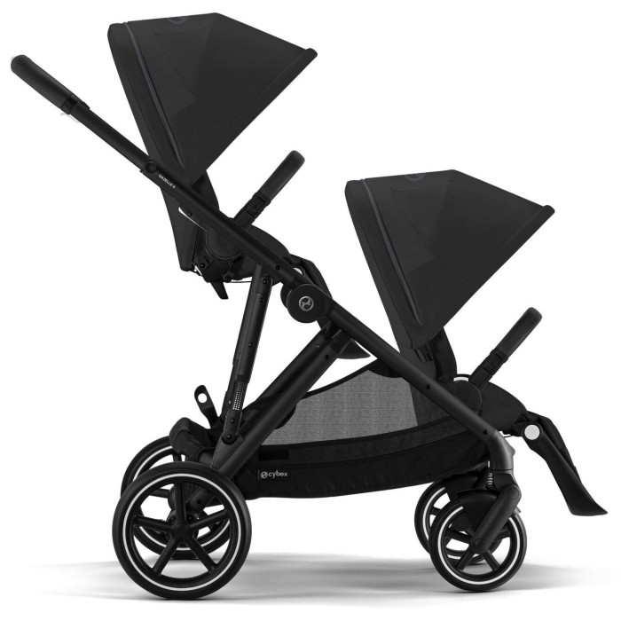 Cybex Gazelle S 2 in 1 Moon black stroller for twins