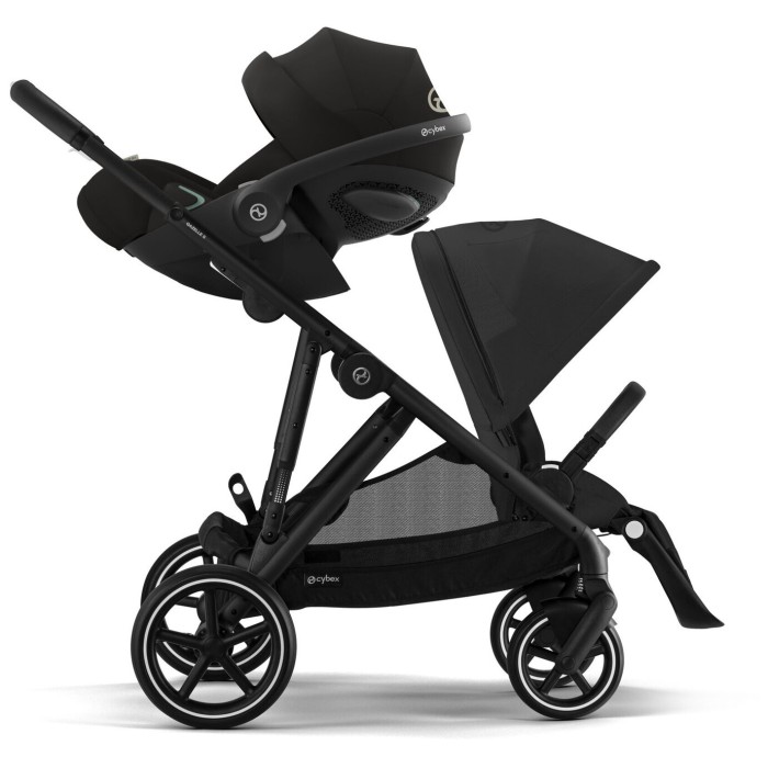 Cybex Gazelle S 2 in 1 Moon black stroller for twins