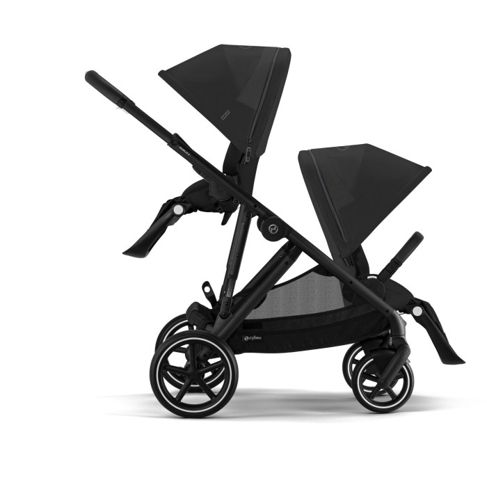 Cybex Gazelle S 2 in 1 Moon black stroller for twins