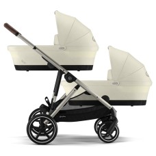 Cybex Gazelle S 2 in 1 Seashell Beige stroller for twins