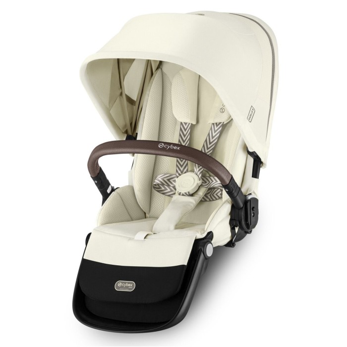 Stroller for twins Cybex e-Gazelle S 2 in 1 Seashell Beige with electric drive