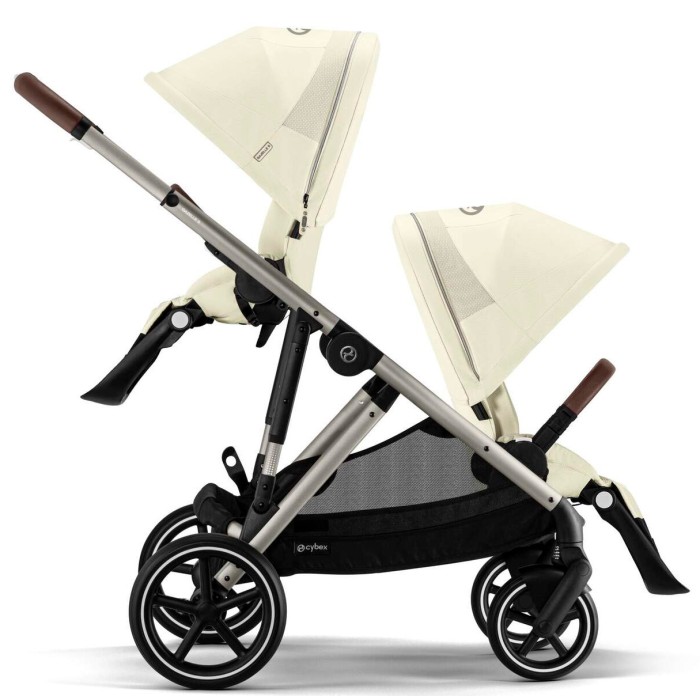 Cybex Gazelle S 2 in 1 Seashell Beige stroller for twins
