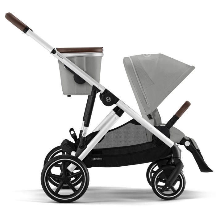 Cybex Gazelle S 2 in 1 Stone Grey stroller for twins