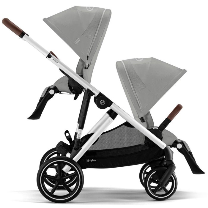 Cybex Gazelle S 2 in 1 Stone Grey stroller for twins
