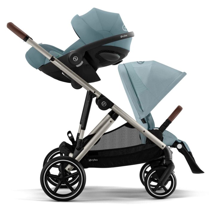 Cybex Gazelle S 2 in 1 Stormy Blue stroller for twins