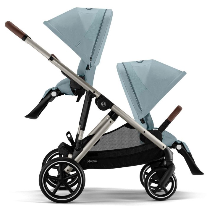 Cybex Gazelle S 2 in 1 Stormy Blue stroller for twins