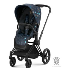 Коляска Cybex ePriam Jewels of Nature шасі Matt Black 4.0